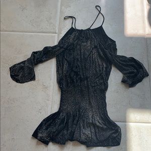 Planet blue open shoulder dress